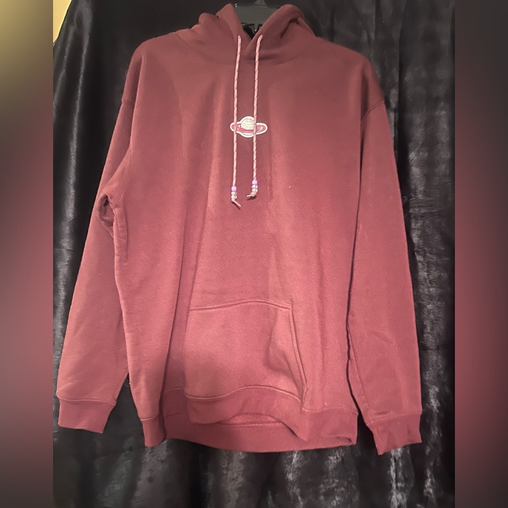 Maroon planet hoodie